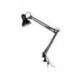 LAMPARA DE ESCRITORIO MARCA Q-CONNECT ANTARES METALICA CONPINZA INTERRUPTOR BRAZO DOBLE 3 ARTICULACIONES COLOR NEGRO