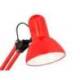 LAMPARA DE ESCRITORIO MARCA Q-CONNECT POLARIS METALICA CONINTERRUPTOR BRAZO DOBLE 3 ARTICULACIONES COLOR ROJO