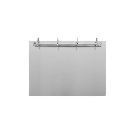 SOPORTE METALICO MAGNETICO MARCA DJOIS ALUMINIO 4 ANILLAS 30 MM DIN A4 HORIZONTAL