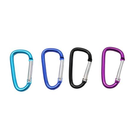 MOSQUETON ALUMINIO MARCA IMAGINOVO 57 MM COLORES SURTIDOS 85X85 MM