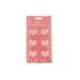 PINZA DE PLASTICO MARCA IMAGINOVO CORAZONES 45X40X30MM EN BLISTER DE 6 UNIDADES