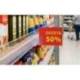 SOPORTE PORTAPRECIOS MARCA Q-CONNECT CURVO CLIP DE GRAN AGARRE Y AJUSTABLE PARA ESTANTERIA ETIQUETA 26X22 MM