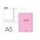 AGENDA ESCOLAR LIDERPAPEL 26-27 ESPIRAL CLASSIC DIA PAGINA A5 BILINGUE 70G PAPEL FSC ROSA
