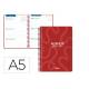 AGENDA ESCOLAR LIDERPAPEL 26-27 ESPIRAL CLASSIC SEMANA VISTA A5 BILINGUE 70G PAPEL FSC ROJO