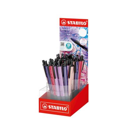BOLIGRAFO MARCA STABILO NATURE COLORS WILDFLOWER RETRACTIL EXPOSITOR DE 38 UNIDADES COLORES SURTIDOS