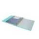CARPETA CON RECAMBIO MARCA ANTARTIK A4 CUADRO 5MM FOAM 4 ANILLAS 35MM MIXTAS BICOLOR NEGRO MENTA