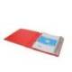 CARPETA CON RECAMBIO ANTARTIK A4 CUADRO 5MM FOAM 4 ANILLAS 35MM MIXTAS COLOR ROJO