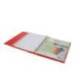 CARPETA CON RECAMBIO ANTARTIK A4 CUADRO 5MM FOAM 4 ANILLAS 35MM MIXTAS COLOR ROJO