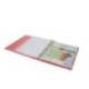 CARPETA CON RECAMBIO ANTARTIK A4 CUADRO 5MM FOAM 4 ANILLAS 35MM MIXTAS COLOR CORAL