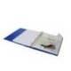 CARPETA CON RECAMBIO MARCA ANTARTIK A4 CUADRO 5MM FOAM 4 ANILLAS 35MM MIXTAS COLOR AZUL