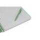 CUADERNO ESPIRAL MARCA ANTARTIK MICRO A4 TAPA FOAM 120H 90GR CUADRO 5MM 5 BANDAS 4 TALADROS COLOR VERDE MATCHA
