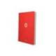 CUADERNO ESPIRAL MARCA ANTARTIK MICRO A4 TAPA FOAM 120H 90GR CUADRO 5MM 5 BANDAS 4 TALADROS COLOR ROJO