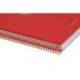CUADERNO ESPIRAL MARCA ANTARTIK MICRO A4 TAPA FOAM 120H 90GR CUADRO 5MM 5 BANDAS 4 TALADROS COLOR ROJO