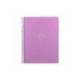 CUADERNO ESPIRAL MARCA ANTARTIK MICRO A4 TAPA FOAM 120H 90GR CUADRO 5MM 5 BANDAS 4 TALADROS COLOR LAVANDA