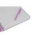 CUADERNO ESPIRAL MARCA ANTARTIK MICRO A4 TAPA FOAM 120H 90GR CUADRO 5MM 5 BANDAS 4 TALADROS COLOR LAVANDA