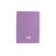 CUADERNO ESPIRAL MARCA ANTARTIK A4 TAPA FOAM 80H 90GR CUADRO 4MM CON MARGEN COLOR LAVANDA