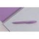 CUADERNO ESPIRAL MARCA ANTARTIK A4 TAPA FOAM 80H 90GR CUADRO 4MM CON MARGEN COLOR LAVANDA
