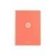 CUADERNO ESPIRAL ANTARTIK A4 TAPA FOAM 80H 90GR CUADRO 4MM CON MARGEN COLOR CORAL