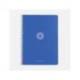 CUADERNO ESPIRAL MARCA ANTARTIK A4 TAPA FOAM 80H 90GR CUADRO 4MM CON MARGEN COLOR AZUL