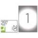 ETIQUETA ADHESIVA Q-CONNECT POLIESTER A4 TRANSPARENTE PARA IMPRESORAS INKJET PACK CON 20 HOJAS