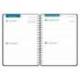 AGENDA ESCOLAR MARCA LIDERPAPEL 26-27 ESPIRAL CLASSIC 2 DIAS PAGINA A5 BILINGUE 70G PAPEL FSC NEGRO