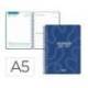 AGENDA ESCOLAR MARCA LIDERPAPEL 26-27 ESPIRAL CLASSIC DIA PAGINA A5 BILINGUE 70G PAPEL FSC AZUL MARINO