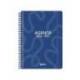 AGENDA ESCOLAR MARCA LIDERPAPEL 26-27 ESPIRAL CLASSIC DIA PAGINA A5 BILINGUE 70G PAPEL FSC AZUL MARINO
