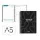 AGENDA ESCOLAR MARCA LIDERPAPEL 26-27 ESPIRAL CLASSIC DIA PAGINA A5 BILINGUE 70G PAPEL FSC NEGRO