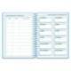 AGENDA ESCOLAR MARCA LIDERPAPEL 26-27 ESPIRAL CLASSIC SEMANA VISTA A5 BILINGUE 70G PAPEL FSC AZUL