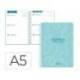 AGENDA ESCOLAR MARCA LIDERPAPEL 26-27 ESPIRAL CLASSIC SEMANA VISTA A5 BILINGUE 70G PAPEL FSC AZUL TURQUESA