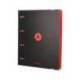 CARPETA 4 ANILLAS DE 35 MM MIXTAS MARCA ANTARTIK A4 FOAM BICOLOR NEGRO ROJO