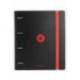 CARPETA 4 ANILLAS DE 35 MM MIXTAS MARCA ANTARTIK A4 FOAM BICOLOR NEGRO ROJO