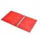 CARPETA 4 ANILLAS DE 35 MM MIXTAS MARCA ANTARTIK A4 FOAM BICOLOR NEGRO ROJO