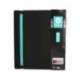 CARPETA 4 ANILLAS DE 35 MM MIXTAS MARCA ANTARTIK A4 FOAM BICOLOR NEGRO MENTA