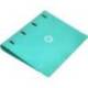 CARPETA 4 ANILLAS DE 35 MM MIXTAS MARCA ANTARTIK A4 FOAM COLOR MENTA