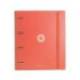 CARPETA 4 ANILLAS DE 35 MM MIXTAS MARCA ANTARTIK A4 FOAM COLOR CORAL