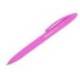 BOLIGRAFO MARCA LIDERPAPEL PUNTA 1 MM RETRACTIL CON CLIP ACABADO SOFT TOUCH TINTA AZUL CUERPO ROSA
