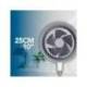 VENTILADOR DE PIE MARCA DAEWOO HIGH SPEED 80W 3 VELOCIDADES DIAMETRO 25 CM BASE REDONDA COLOR BLANCO