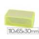 Caja plastico Liderpapel para tarjetas de visitas 110x65x30mm