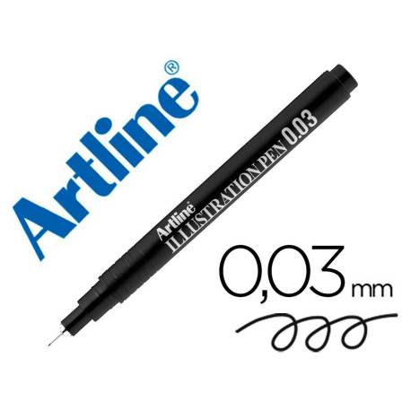 ROTULADOR ARTLINE CALIBRADO MICROMETRICO COLOR NEGRO ILLUSTRATION PEN EK-2803ILN PUNTA POLIACETAL 0,03MM
