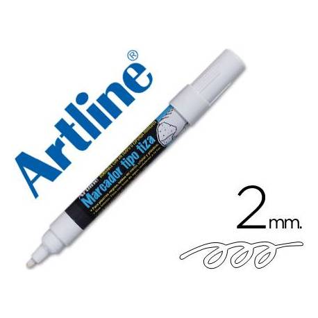 Rotulador Artline EPW-4 para pizarra tipo tiza color Blanco