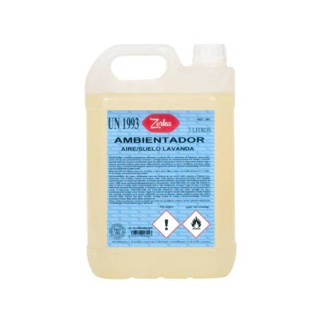 AMBIENTADOR MARCA ZORKA AIRE/SUELO LAVANDA GARRAFA 5 LITROS