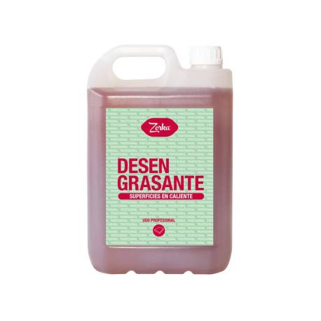 LIMPIADOR DESENGRASANTE MARCA ZORKA SUPERFICIES EN CALIENTE GARRAFA 5 LITROS