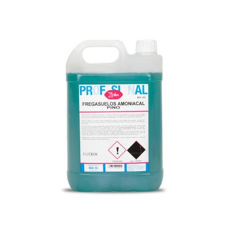 FREGASUELOS AMONIACAL MARCA ZORKA PINO GARRAFA 5 LITROS