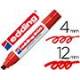 Rotulador Permanente Edding 800 Rojo Punta Biselada