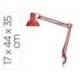 LAMPARA DE ESCRITORIO MAUL STUDY CON PINZA ROJO 170X440X350 MM