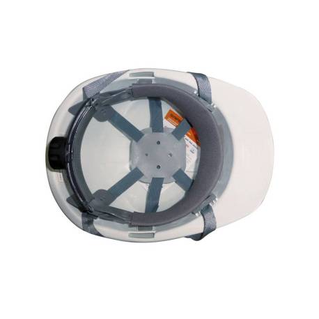 CASCO DE HDPE MARCA SAFETOP ER SERIES CON BARBOQUEJO Y ROSCA EN397 AMARILLO