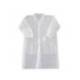 BATA DE LABORATORIO MARCA SAFETOP LAB-COAT POLIPROPILENO BLANCO 67X104 CM TALLA L