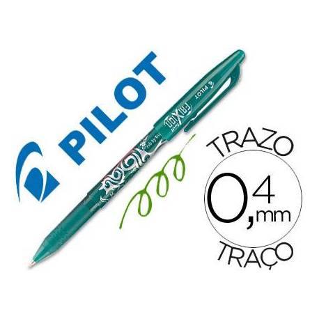 Boligrafo Borrable roller Pilot Frixion 0,4 mm Color Verde