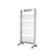 Expositor fast-paperflow de suelo metalico baldas transparentes 4 estantes